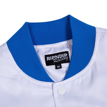 Load image into Gallery viewer, Speed Racing Poly Varsity Jacket (White)
